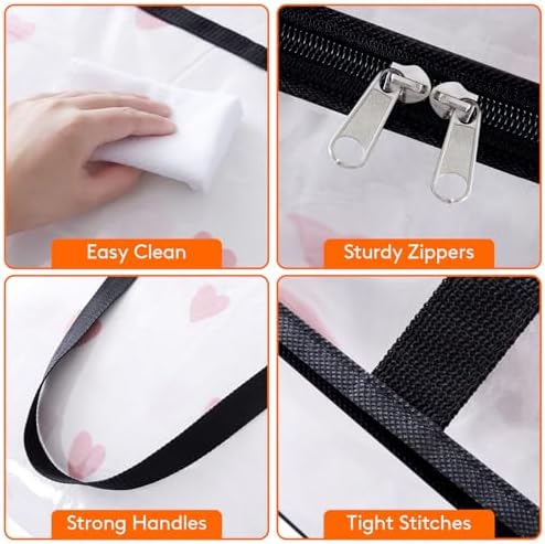Lifewit 60L Clear Clothes Storage Bags, Plastic Foldable Blanket Storage Bag - Image 6