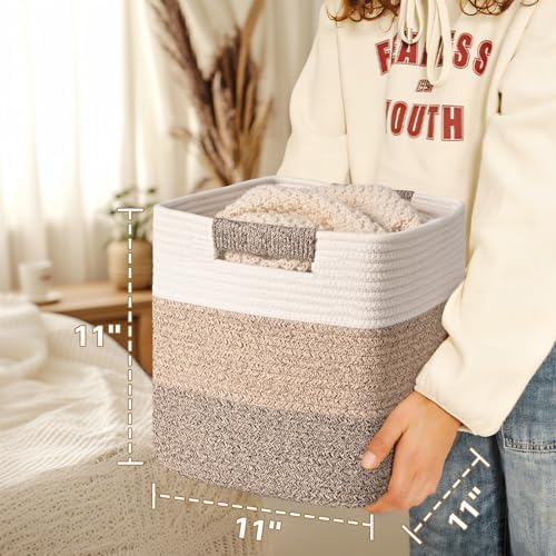 11 Inch Storage Cubes, 3 Pack Cube Storage Bins - Image 6