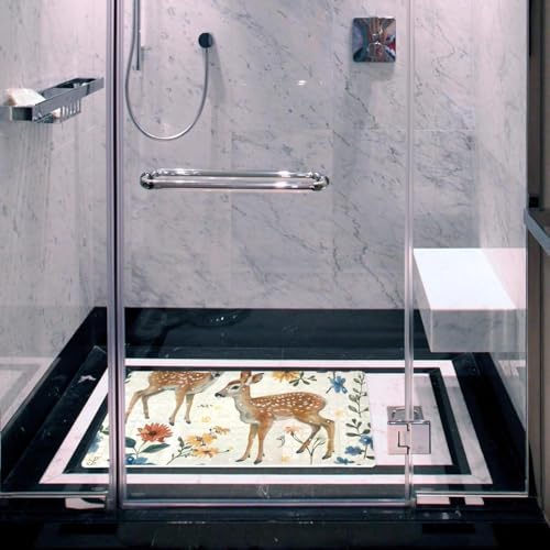 Bath Tub Shower Mat, Washable Bathtub Floor Mats, Suction Cups and Drain Holes - Image 5