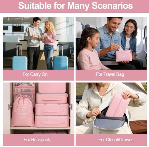 8 Set Packing Cubes for Travel, Suitcase Organizer Bags for Luggage - Image 7