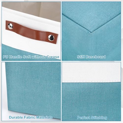 Bagnizer 13x13 Cube Storage Bins, Collapsible Fabric Storage Box, 4 Pack Closet - Image 6