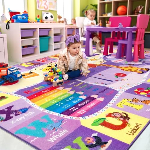 BENRON 3x5 Playroom Rug for Kids Washable, PlayMat - Image 6