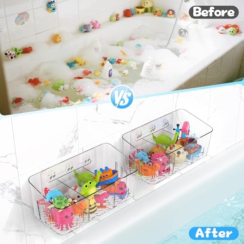 Bath Toy Storage 4 Packs, Large Bath Toy Holder - Image 6