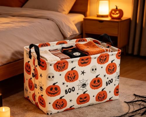 Rectangle Baskets Halloween Basket Spider Storage Bin - Image 6