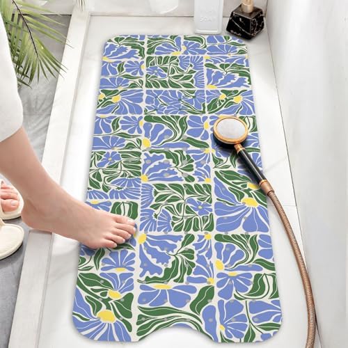 Bathtub Mat Non Slip, Bohemia Extra Long Bath tub Mat Shower Floor Mat - Image 5