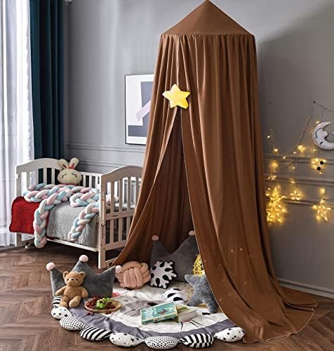 Mengersi Bed Canopy Play Tent for Kids, Round Dome Kids Mosquito Net Indoor - Image 6