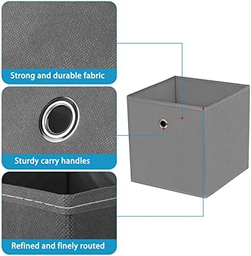 Fabric Cubes Storage Containers, 11 Inch Cloth Storage Cube Foldable Storage - Image 7