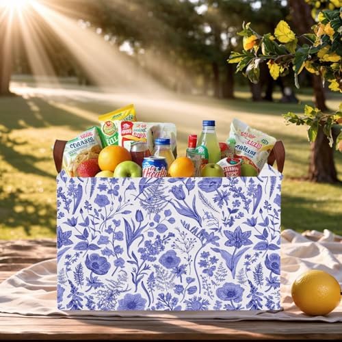 Chinoiserie Rectangle Storage Basket - Image 7