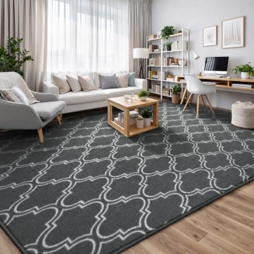 Keeko 7x10 Area Rugs for Living Room, Soft Washable Memory Foam Bedroom Rug - Image 6