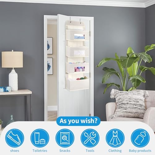 MAX Houser 4-Shelf Over The Door Hanging Organizer - Image 6