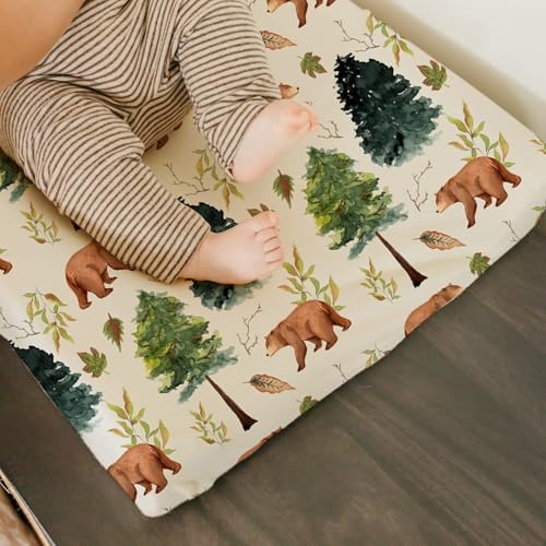 BROLEX Changing Pad Covers for Baby: Boy Girls Ultra Stretchy Soft 2 Pack - Image 7