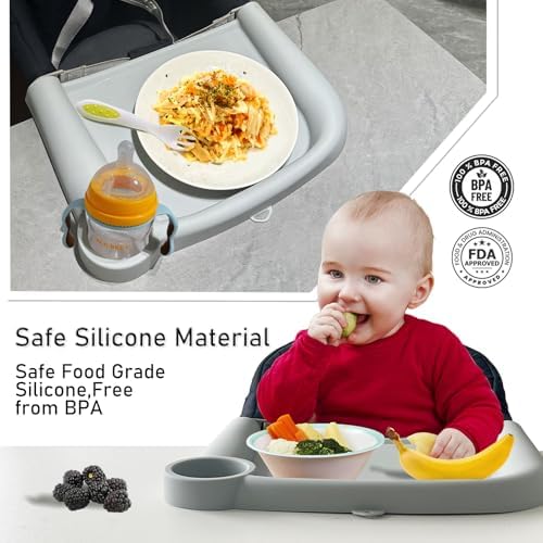Baby Dining Tray for Inglesina Fast Table Chair Silicone Baby Dining Tray - Image 7