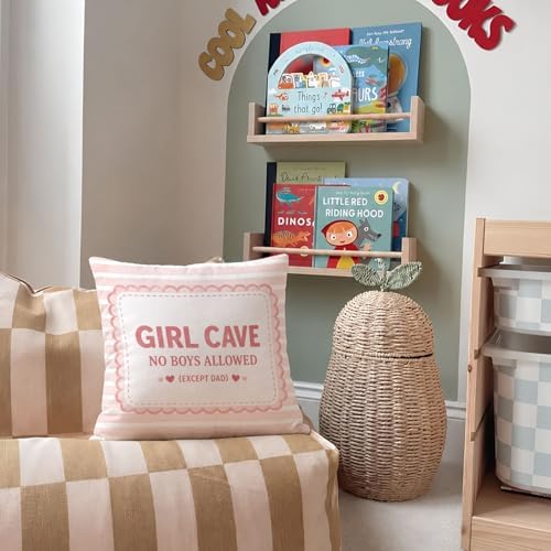 Pink Girl Cave Pillow Cover 18x18, Baby Girl Room Playroom Decor - Image 7
