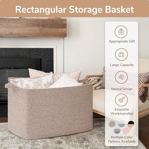 Goodpick 105L Extra Large Woven Rope Blanket Basket - Image 7