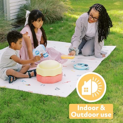 Nuby Reversible Baby Floor Mat, Car Tracks - Image 7