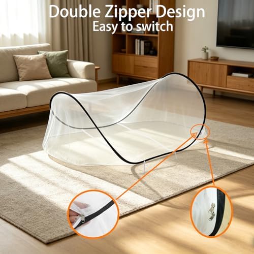 CMINGJ Pop Up Mosquito Tent, Portable Foldable Mosquito Net 78 * 39 * 27in - Image 6