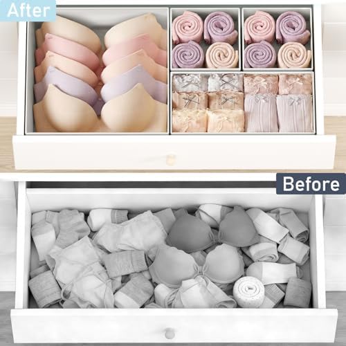 DIMJ Drawer Organizer Clothes 26 Pack - Image 6