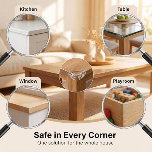 16Pcs Clear Baby Corner Protectors, Baby Proof Furniture Edge Safety Guards - Image 7