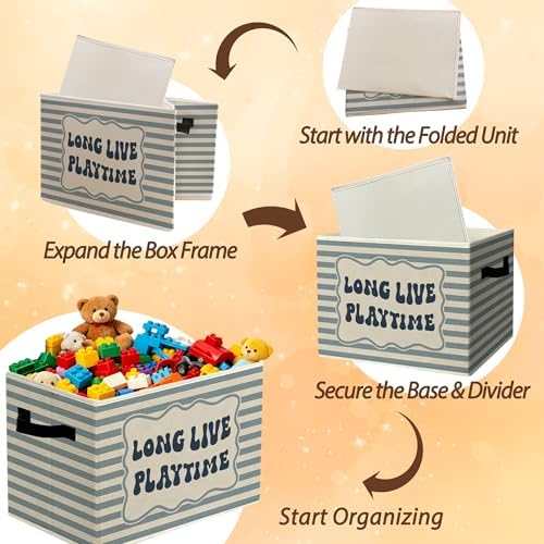 Rustic Playroom Storage Bins Boxes - Image 6