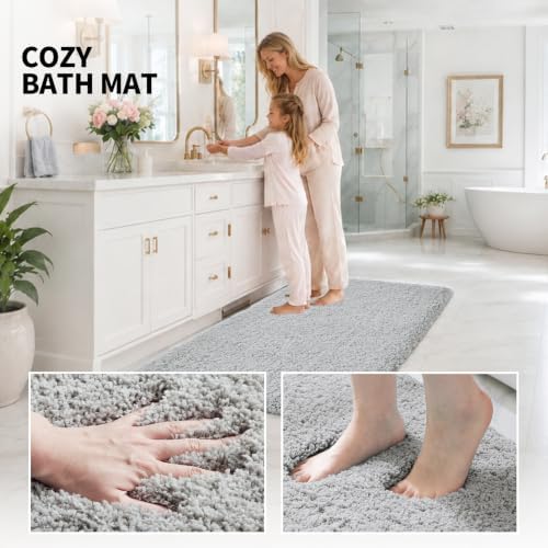 ILANGO Toilet Rugs U Shaped 22" × 24", Soft Absorbent Microfiber Bath Rugs - Image 6