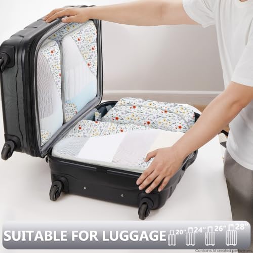 OlarHike 8 Set Packing Cubes for Travel, Gifts for Women Mom, Anti-Tearing - Image 6