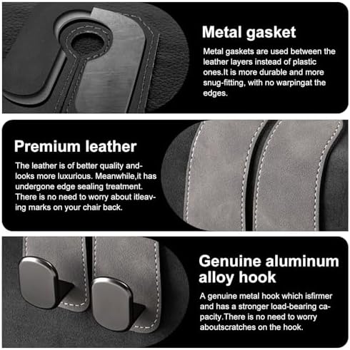 Car Purse Hook Purse Hook for Car Seats Headrest Car Seat Hooks, Heavy Duty - Image 6
