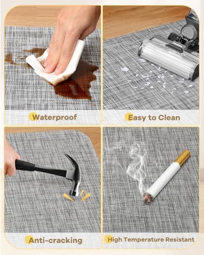 Office Chair Mat for Hard Floors, Heavy Duty Non-Slip PVC Hard Floor Protector - Image 6