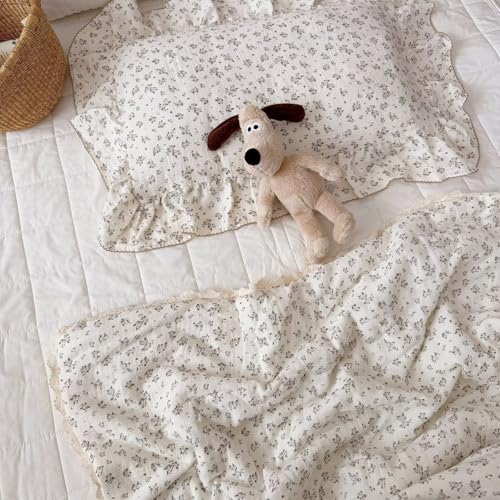 BuLuTu Vintage Floral Muslin Toddler Pillowcase 14"x20", 1 Pack - Image 6