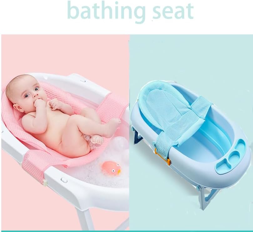 Baby Bath Seat Support Net Infant Bathtub Mesh Cushion Newborn Baby Shower Lie - Image 7