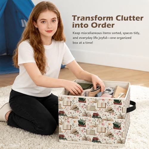 Book Lover Gifts Storage Box Bins, Decor - Image 6