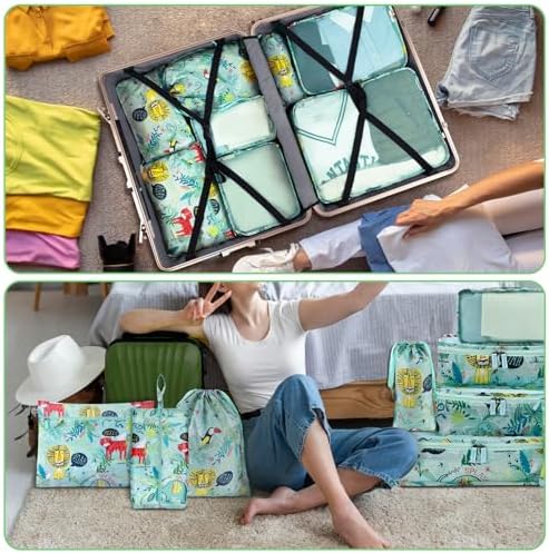 8 Pcs Packing Cubes for Kids, Luggage Packing Organizers, Travel Essentials - Image 6