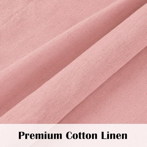 FRAMICS Farmhouse Kitchen Curtains 36 Inch Length, Rustic Cotton Linen Tier - Image 7