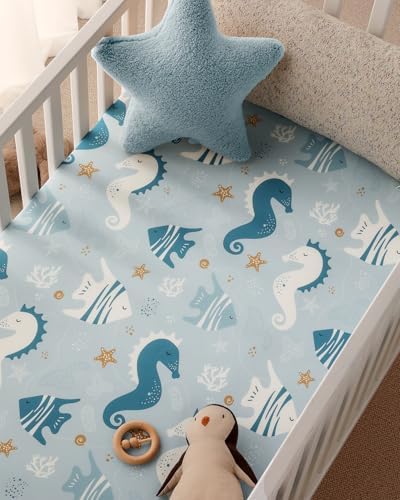 Yoofoss 2-Pack Pack and Play Sheets Fitted 38x26 - Image 7