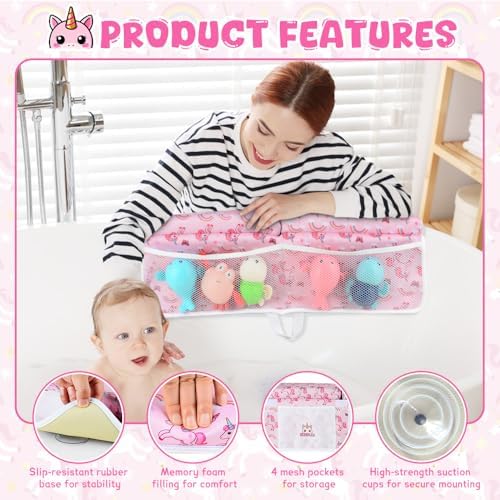 Baby Bath Kneeler and Elbow Rest Pad Set, 1.5" Thick Baby Bath Kneeler Pads - Image 6