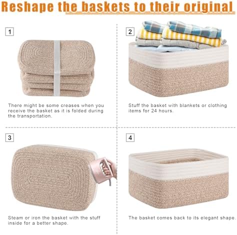 OIAHOMY 4 PACK 12L Storage Baskets - Image 7