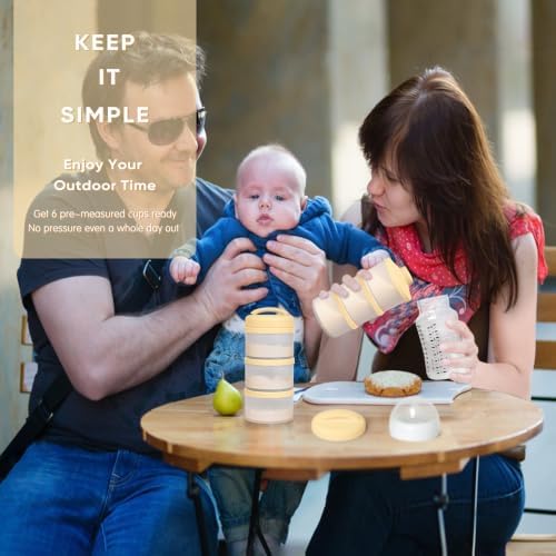 Termichy Stackable Formula Dispenser Portable: Milk Powder Container to go - Image 7
