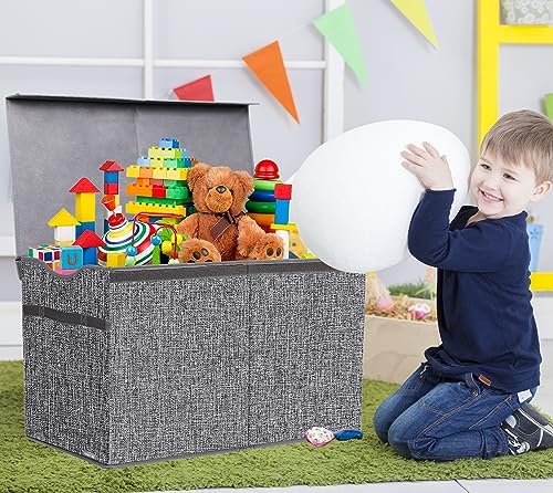 YOLOXO Toy Box Chest, Collapsible Sturdy Storage Bins - Image 7