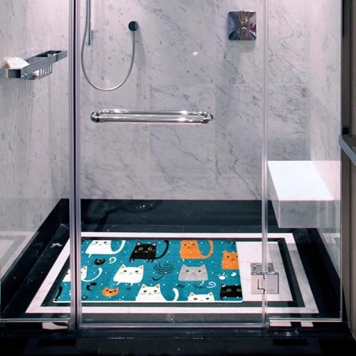 Bath Tub Shower Mat, Washable Bathtub Floor Mats, Suction Cups and Drain Holes - Image 6