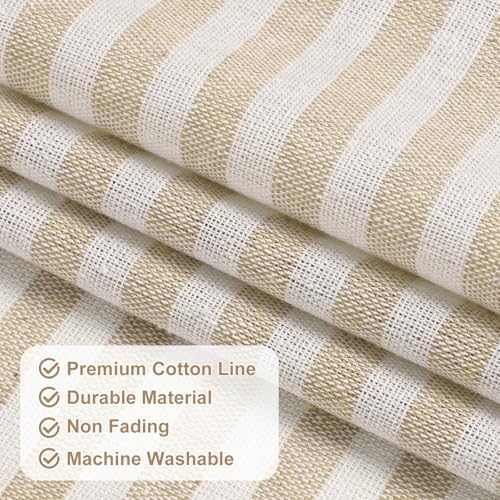 ASPMIZ Farmhouse Valances for Windows, Cotton Linen Kitchen Curtains Valances - Image 6