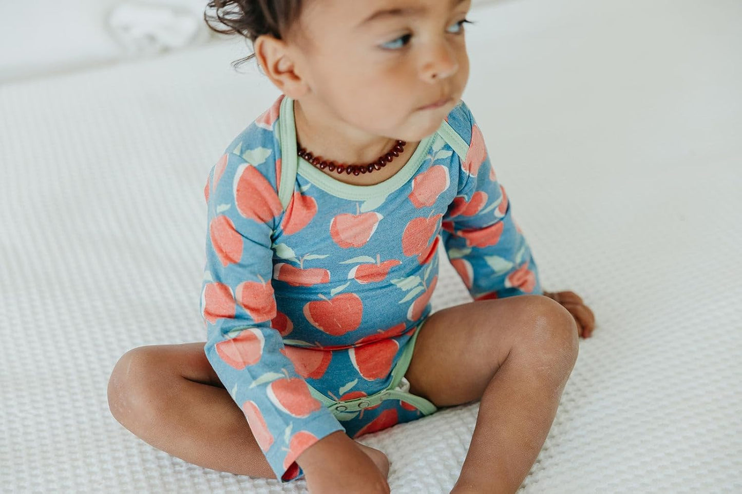 Copper Pearl Long Sleeve Bodysuit Baby: Ultra Soft Baby for Newborns, Boys, and Girls - Stylish, Comfortable, Overlap Shoulders, Premium Knit Fabric - 6-12 Months, Teacher