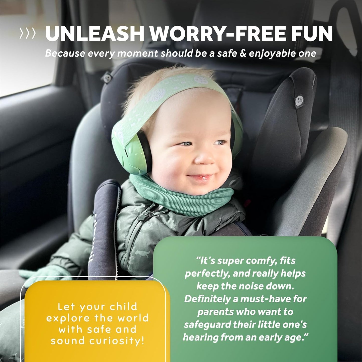 Schallwerk ยฎ Mini+ Baby Ear Muffs โ Infant Noise Cancelling Headphones, Toddler Ear Protection, Baby Headphones for Noise