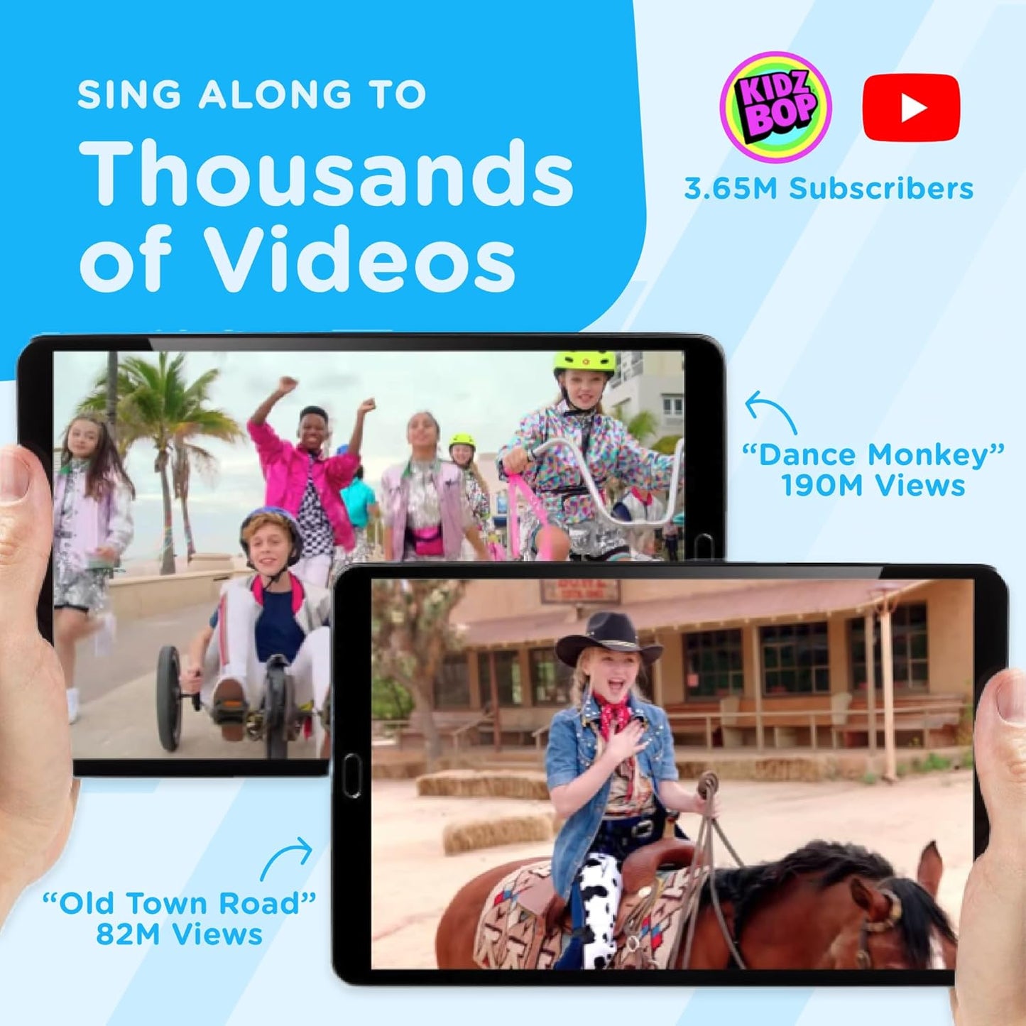 Move2Play, Kidz Bop Karaoke Microphone | The Hit Music Brand for Kids | Toy for Girls & Boys Ages 2, 3, 4, 5, 6, 7, 8+ Years Old | Gift & Birthday Present