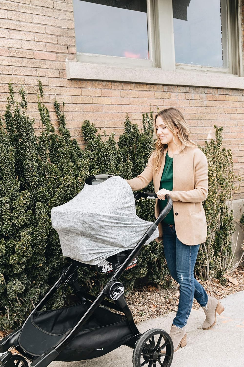 Copper Pearl Multi-Use Cover: Car Seat Covers, Nursing Cover, and Stroller Cover for Sun - Stretchy Fabric, All-Season Use, Stylish Designs, Easy Access for Moms - Asher