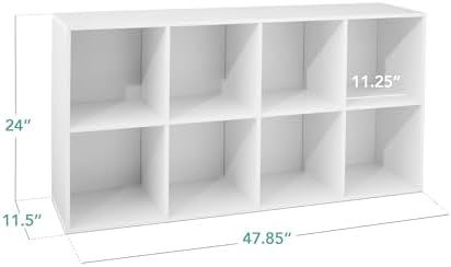 Best Choice Products 8-Cube Storage Organizer, 11in Shelf Opening, Display Shelf - Image 3