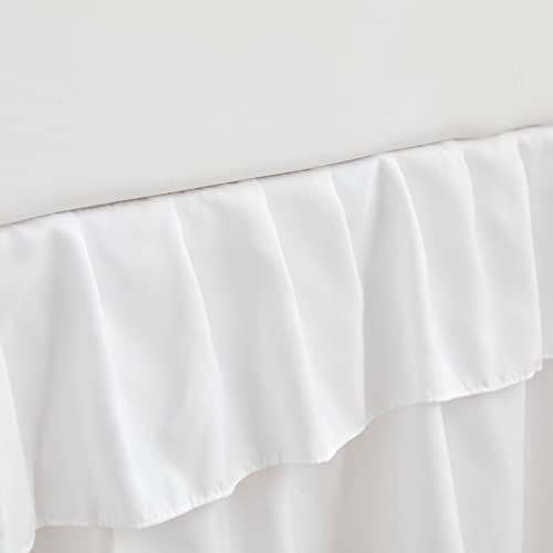Mini Crib Bedding Set 3 Pieces Baby Boho Quilted Tufted Ruffles Comforter - Image 7