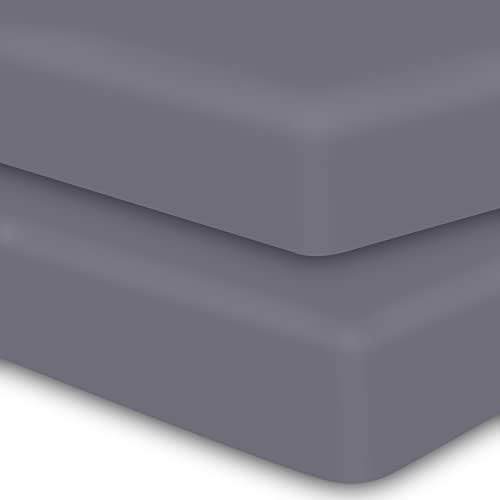 MOONQUEEN 2-Pack Baby Fitted Crib Sheets by MOONQUEEN