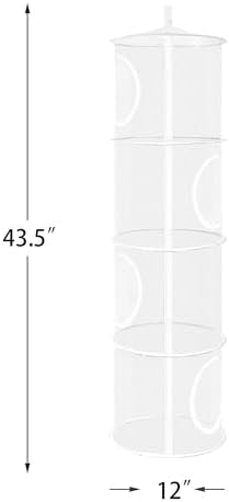 Hanging Stuffed Animal Storage Hammock Net 4 Tiers - Image 3