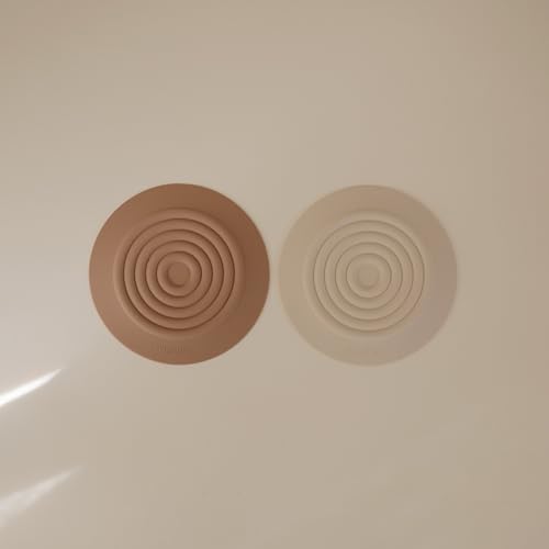mushie Silicone Drain Stopper 2-Pack | 5.5 inch Diameter Bathtub Flat Suction - Image 3
