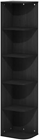 Furinno PASIR Book Shelf, 5-Tier Corner Bookshelf - Image 6