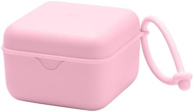 BIBS Pacifier Box, Sterilizer Case, Clean & Travel-Friendly, Baby Pink by BIBS
